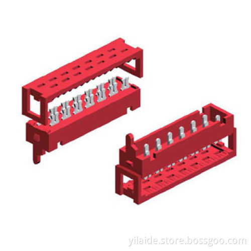 IDC Connectors with 1.27mm Pitch, Available in Red
